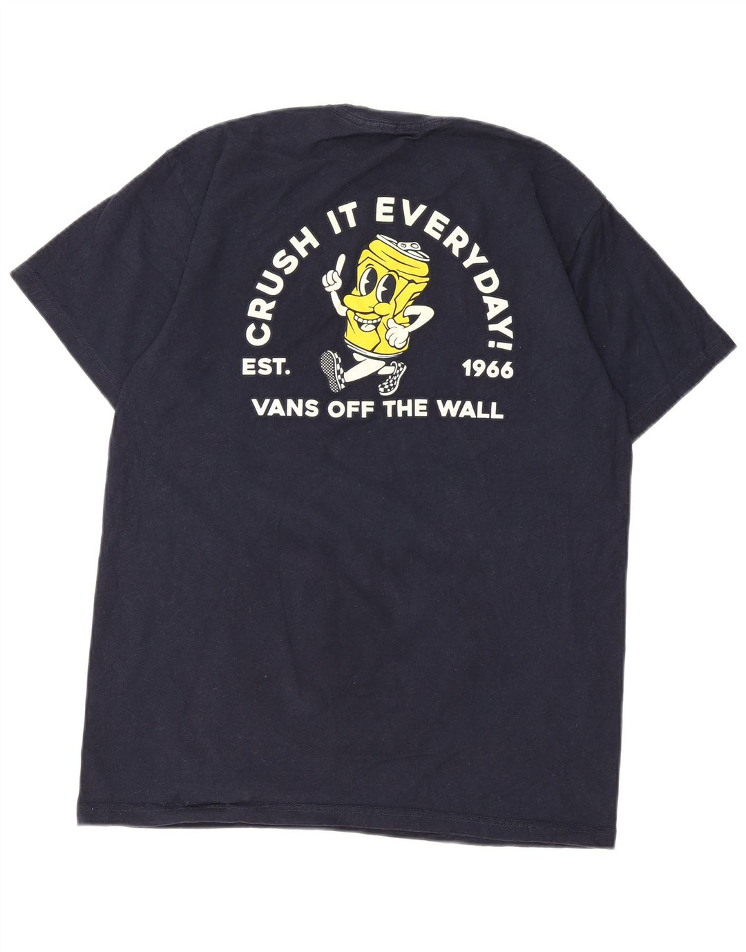 Vans Herre Classic Fit Grafisk T-Shirt Top Medium Navyblå Bomuld
