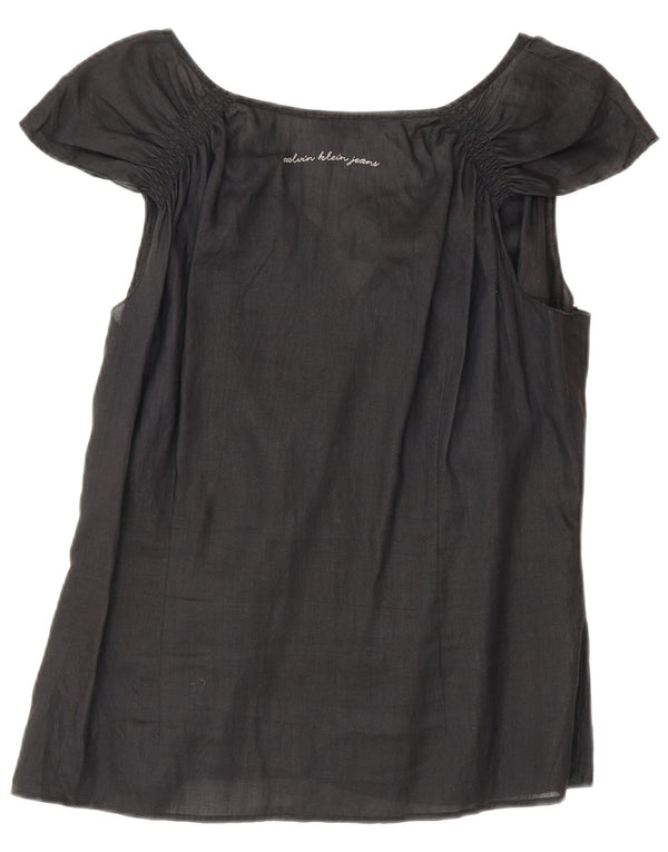 Calvin Klein Jeans Damebluse Top UK 18 XL Sort