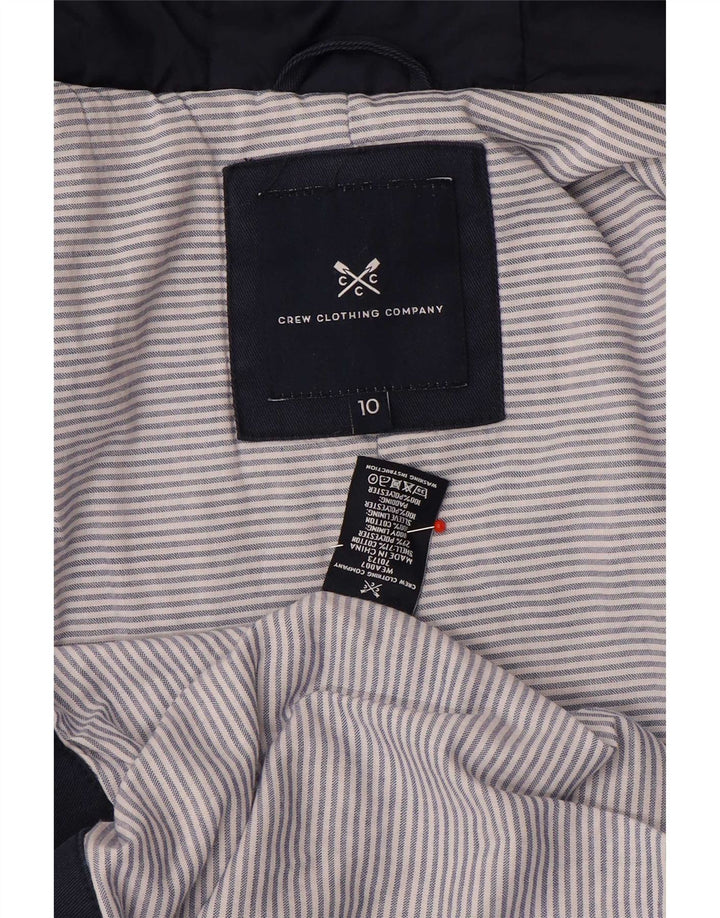 Besætningstøj Dame Hætte Oversized Parkajakke UK 10 Small Navy Blue
