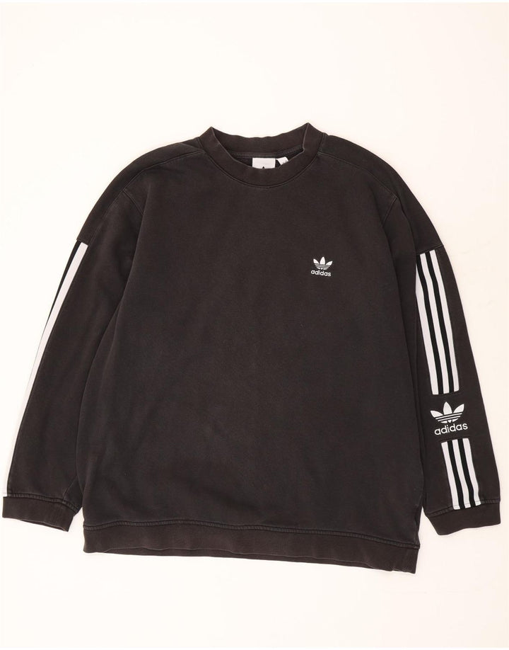 Adidas Graphic Sweatshirt Jumper XL sort bomuld
