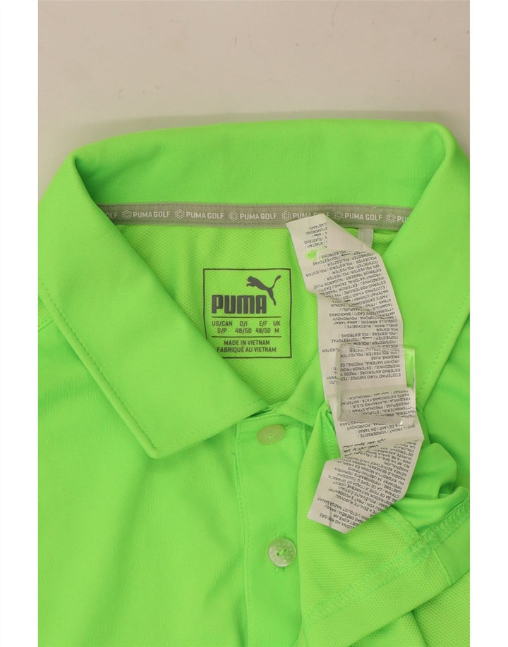 PUMA Poloshirt til mænd, mellemgrøn polyester