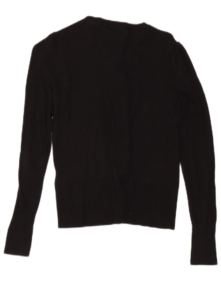 Oasis Dame Cardigan Sweater UK 8 Small Black Bomuld