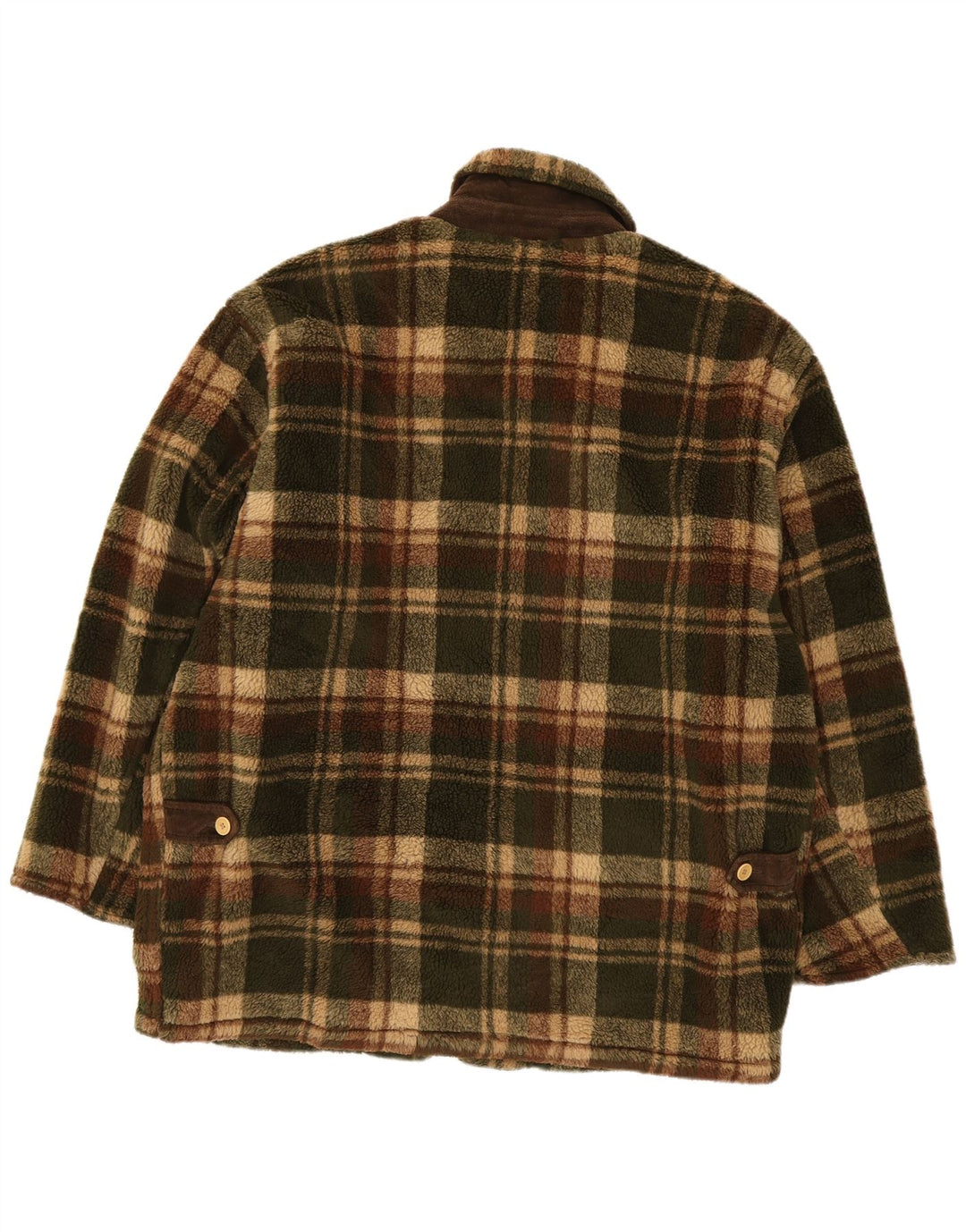 Bailo Herre fleecejakke UK 42 XL Grøn ternet polyester