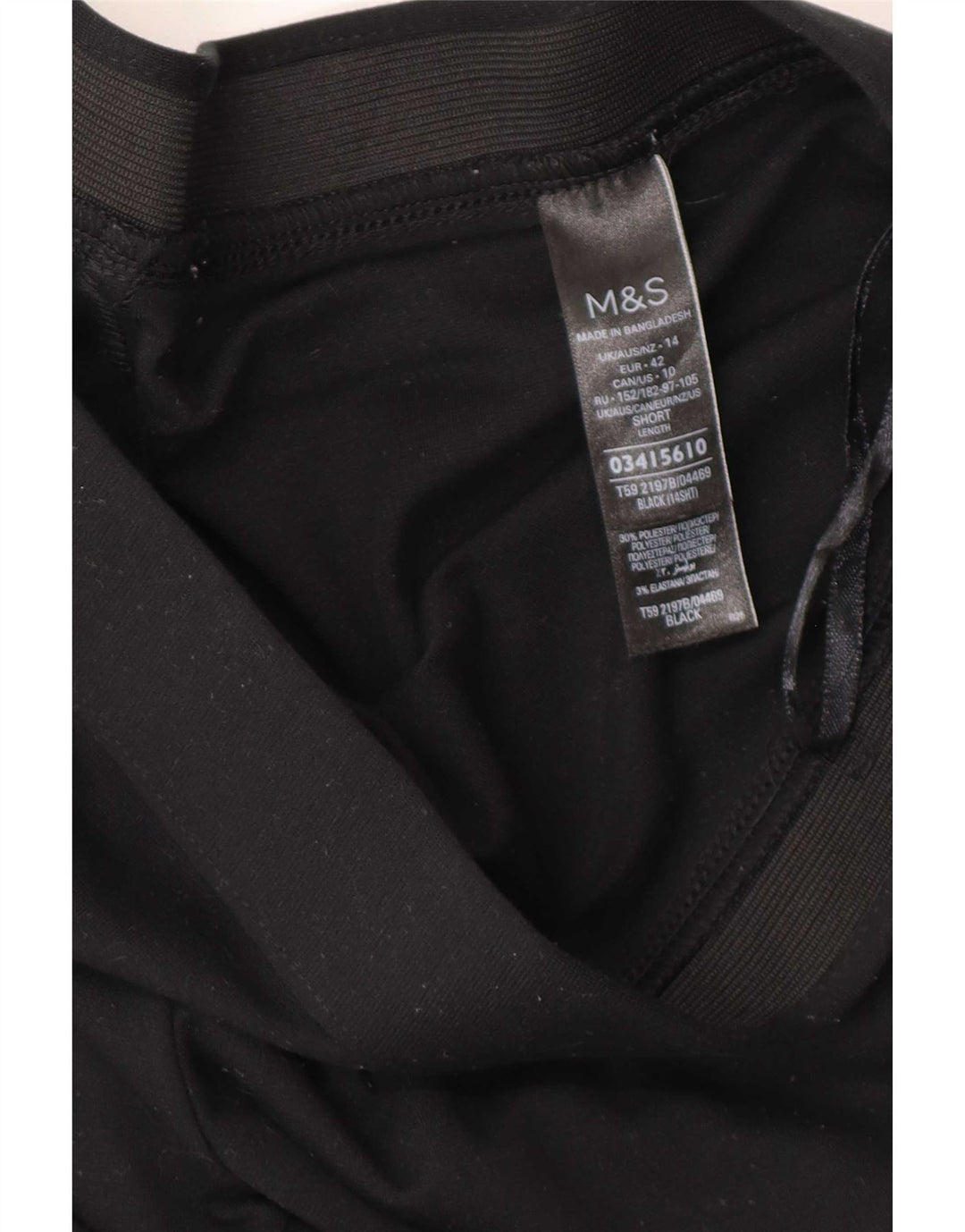 Marks & Spencer Træningsdragtsbukser til kvinder UK 14 Large Black Viscose