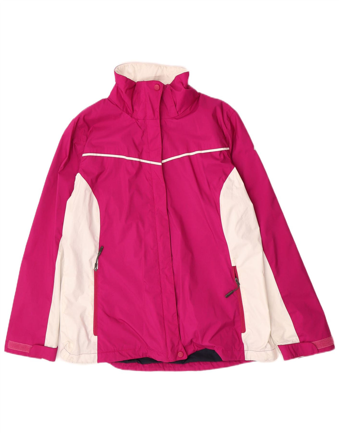 Columbia Womens Interchange Rain Jacket UK 16 Large Pink Colourblock Nylon