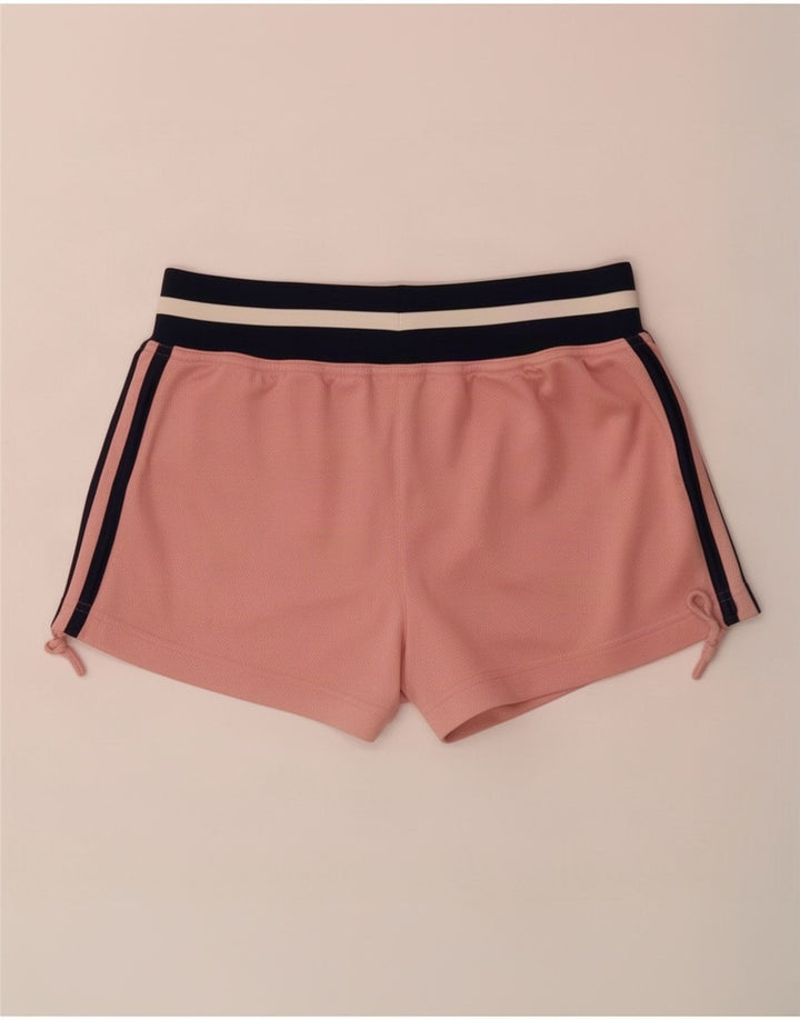Adidas Sportsshorts til kvinder UK 12 Medium Pink Colourblock Polyester