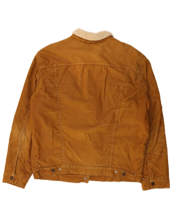 Levi's Herre Sherpa Corduroy-jakke UK 42 XL Brun Bomuld