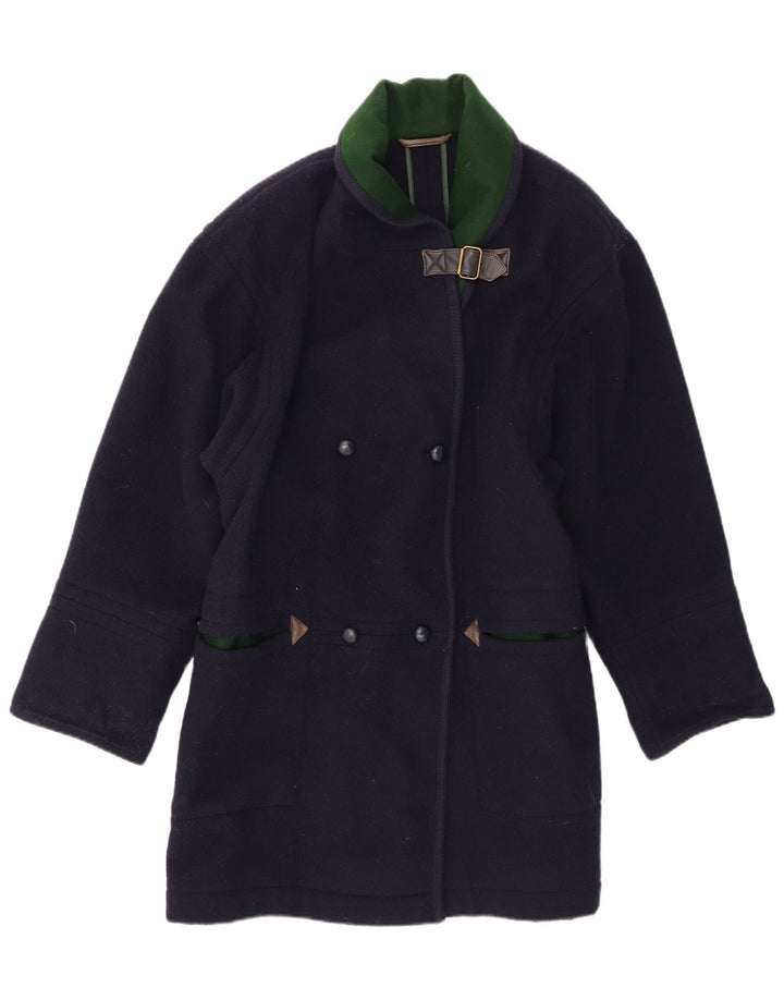 Schneiders Dame Oversized Dobbeltradet Frakke UK 14 Medium Navy Blue