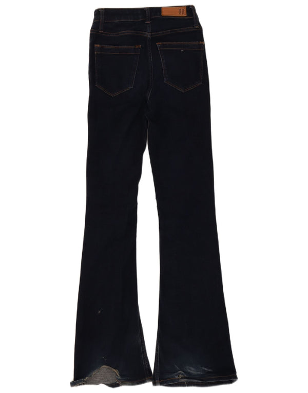 Reiss Dame Flared Jeans W25 L31 Marineblå Bomuld