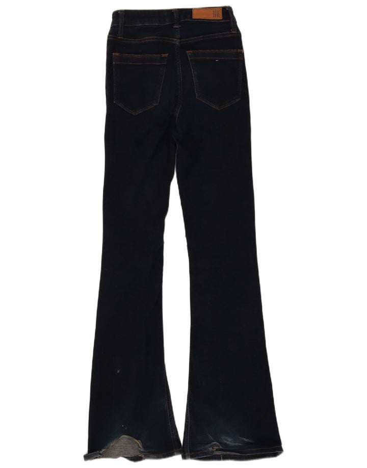 Reiss Dame Flared Jeans W25 L31 Marineblå Bomuld