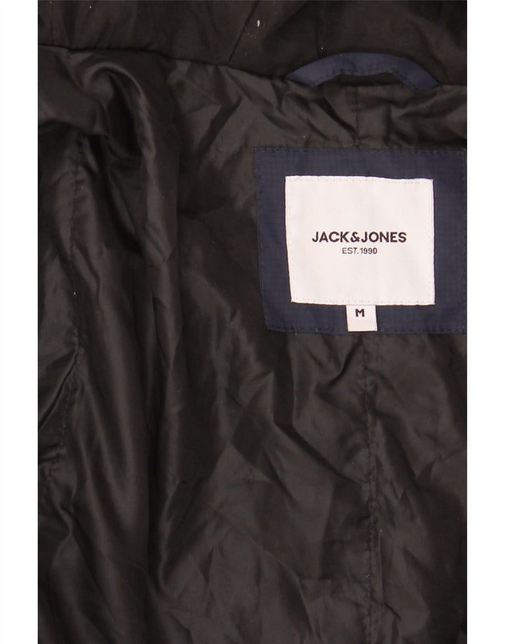 Jack & Jones Herre hættejakke vindjakke UK 38 Medium Navy Blue