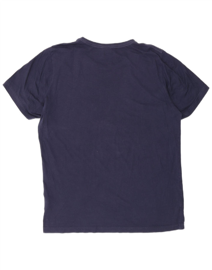 Puma Herre grafisk T-shirt Top Medium Marineblå Bomuld