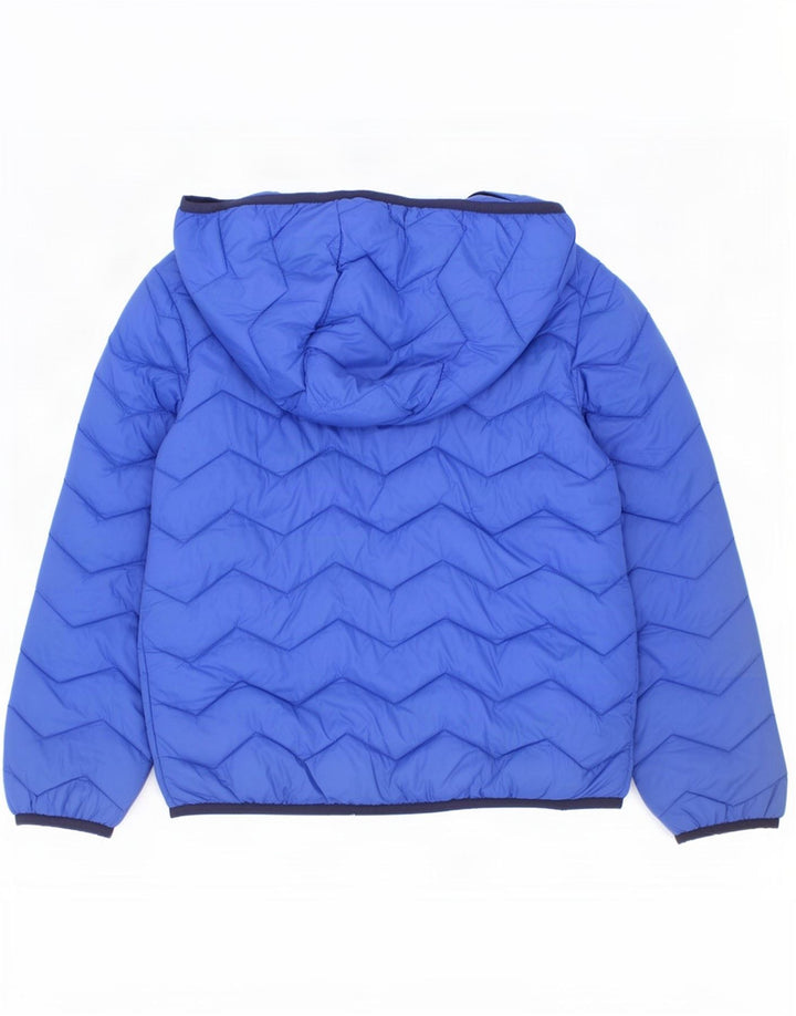 Benetton Boys, polstret hættejakke 7-8 år Medium blå polyamid