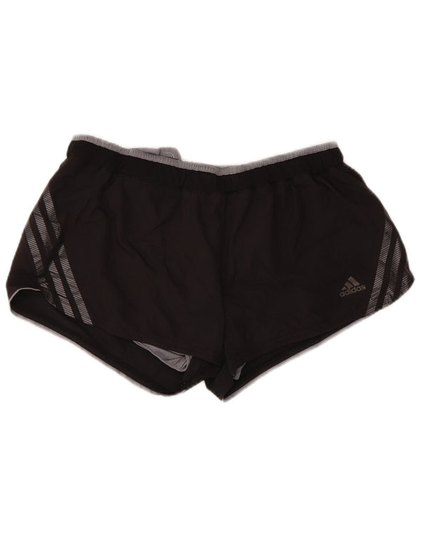 Adidas Womens Climacool Sport Shorts UK 12 Medium Black Polyester