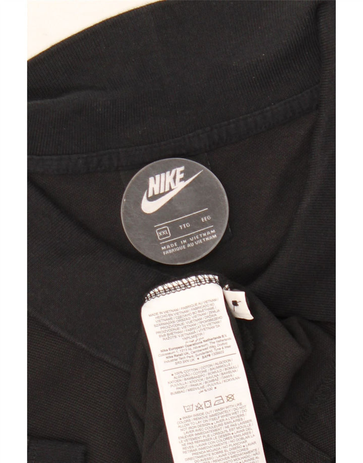 Nike poloskjorte til mænd 2XL sort bomuld