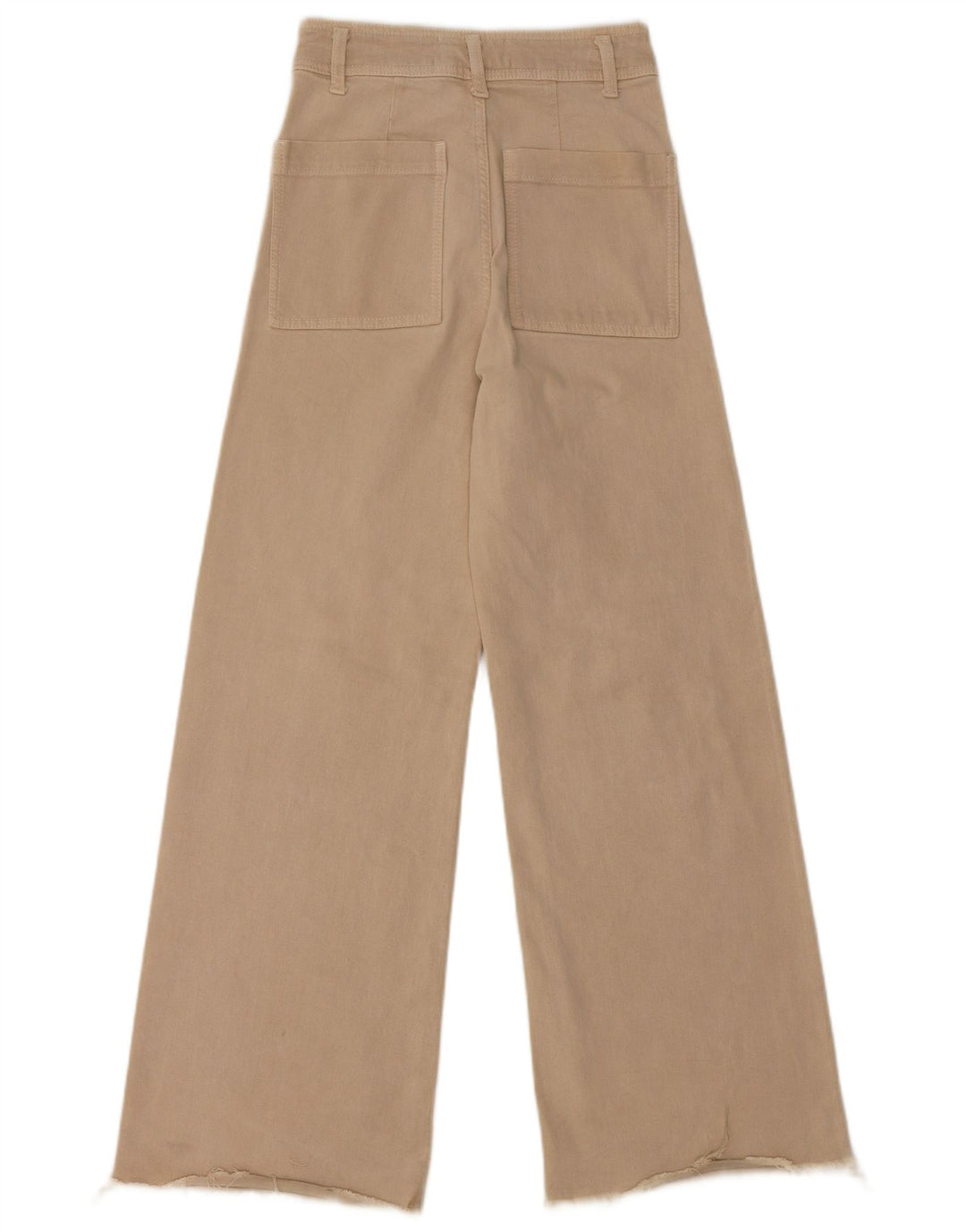 ZARA Womens The Marine Jeans med høj talje og brede ben EU 34 2XS W24 L29 Beige