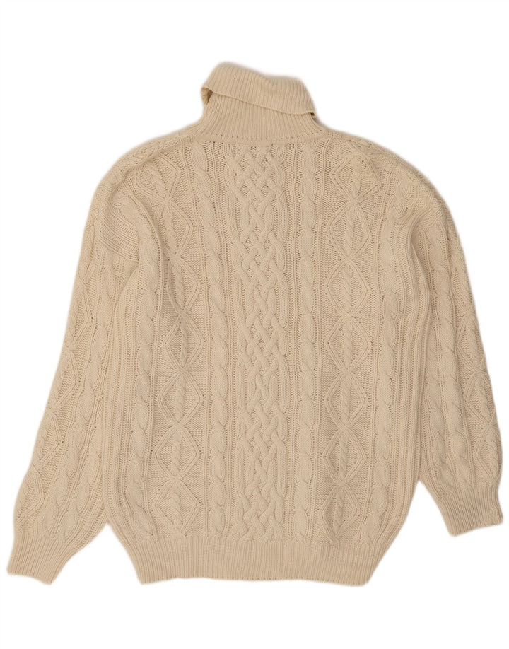 MC Neal Herre rullehals sweater XL Off White Bomuld