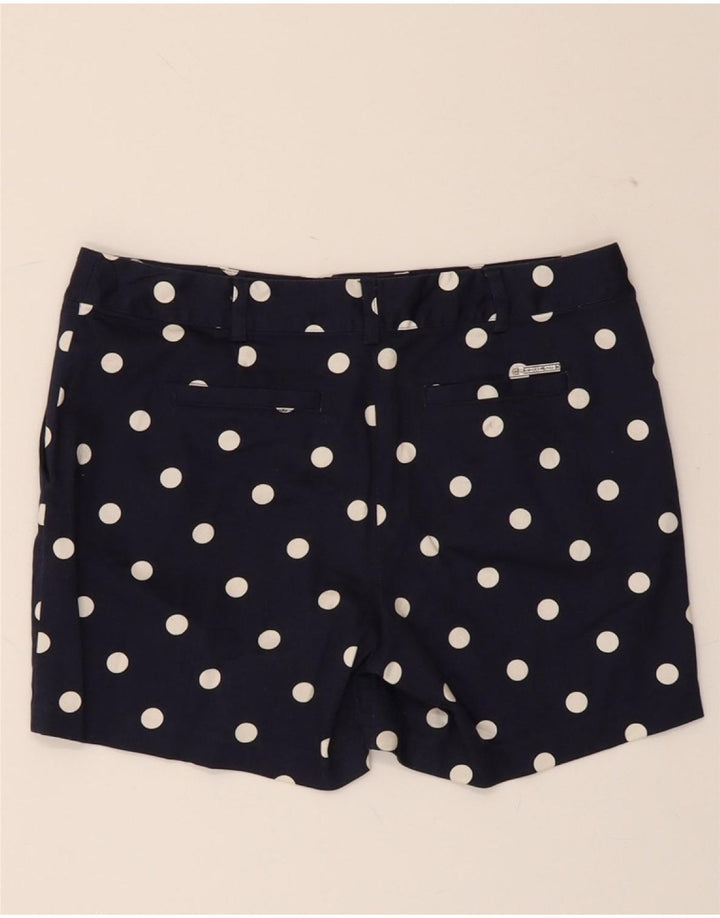 MICHAEL KORS Womens Chino Shorts US 4 Small W30  Navy Blue Polka Dot Vintage Michael Kors and Second-Hand Michael Kors from Messina Hembry 