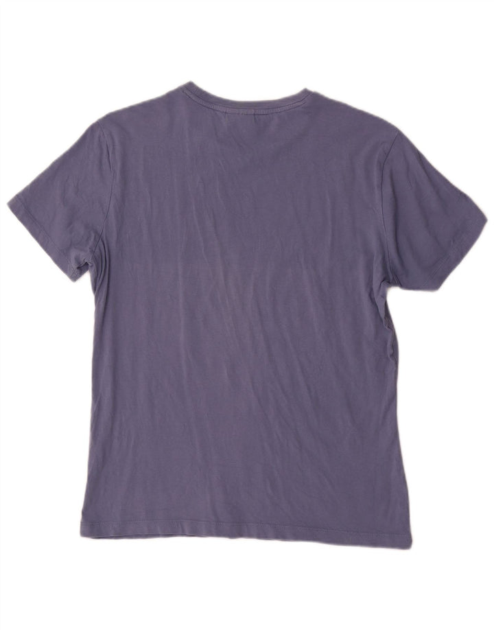 Diadora Herre Grafisk T-Shirt Top Medium Blue