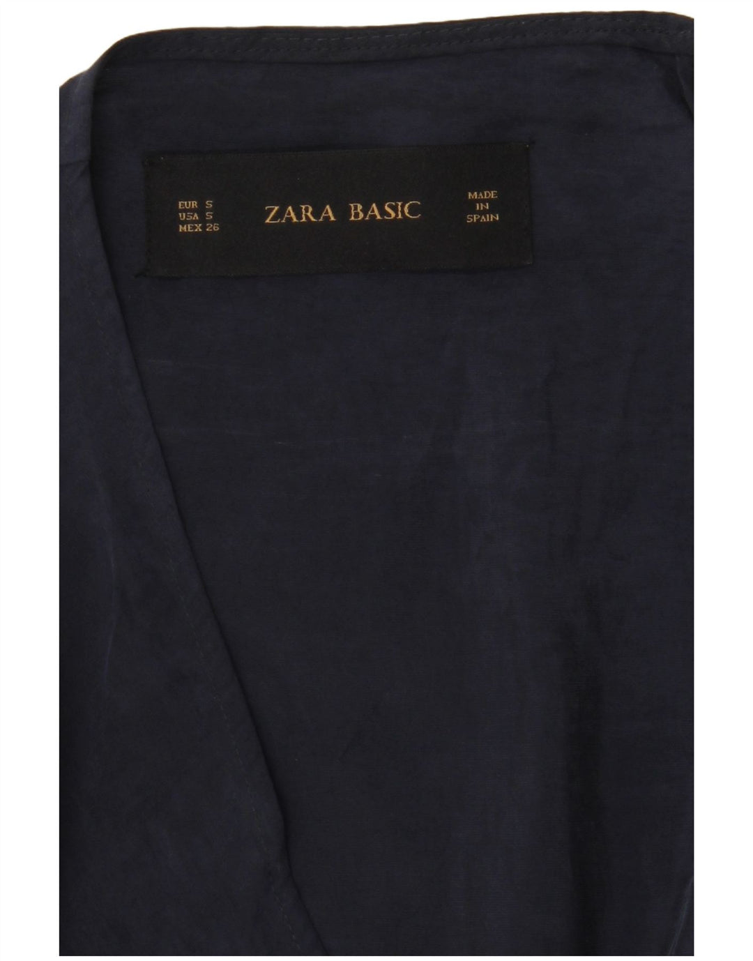 ZARA Womens Oversized Longline Cardigan Top UK 10 Small Navy Blue