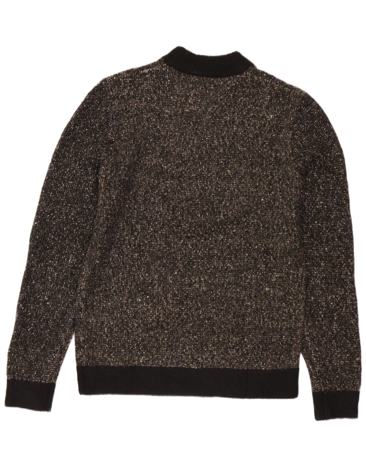 JACK & JONES Herre trøjetrøje med rund hals mellem sort Flecked polyester