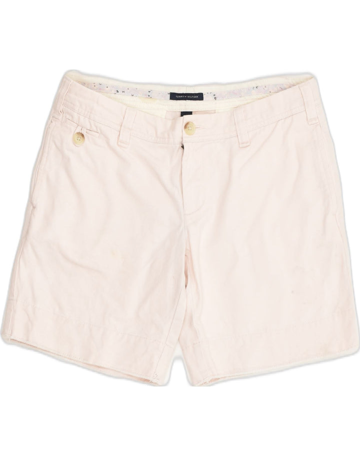 TOMMY HILFIGER Womens Chino Shorts US 6 Medium W30 Pink Cotton | Vintage Tommy Hilfiger | Thrift | Second-Hand Tommy Hilfiger | Used Clothing | Messina Hembry 