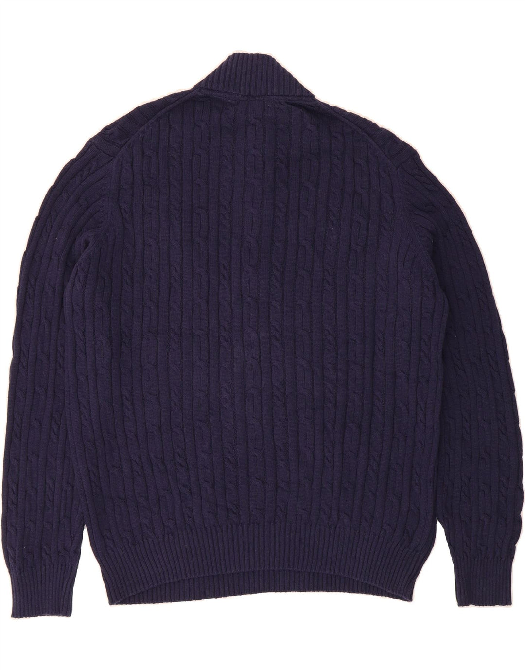 IZOD Mens Zip Neck Jumper Sweater 2XL Navy Blue Cotton Vintage Izod and Second-Hand Izod from Messina Hembry 
