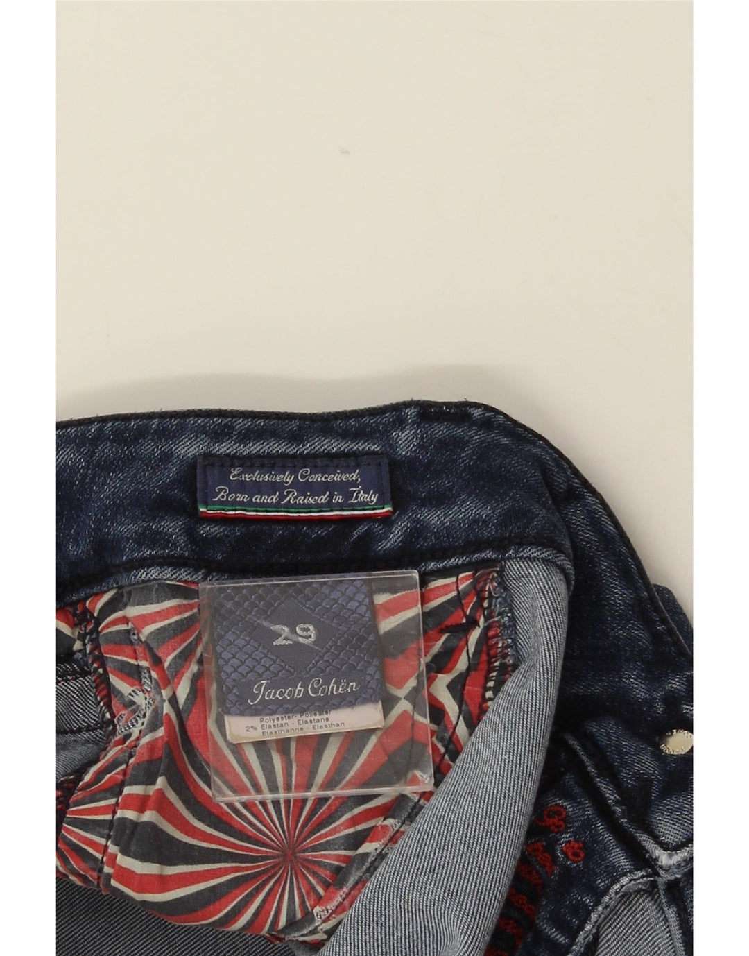 JACOB COHEN Dame Skinny Jeans W29 L28 Blå Viscose