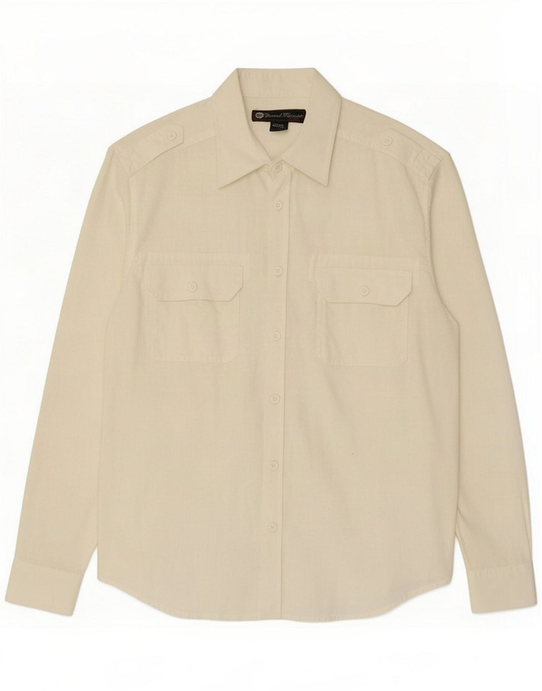 Coronel Tapiocca Herre Militærskjorte Large Off White Linen