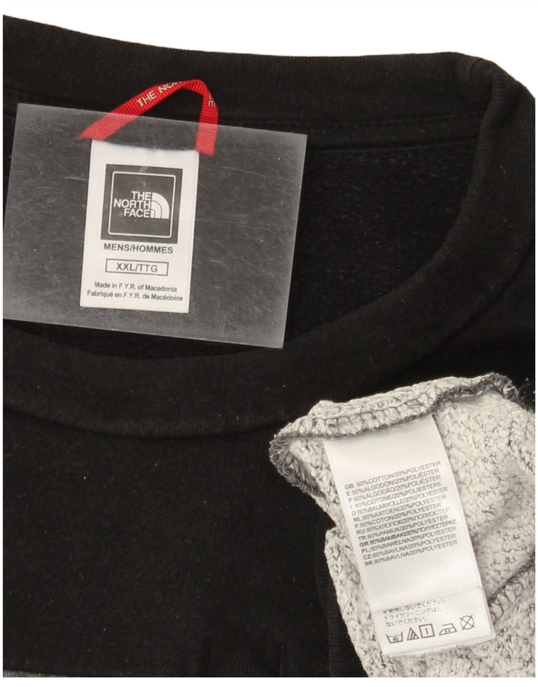 The North Face Herre Sweatshirt Jumper 2XL Grå Colourblock Bomuld Moderne