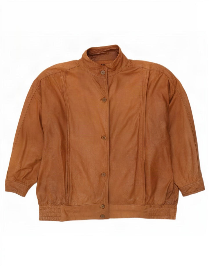 Lepegro Dame Oversized Læderjakke EU 44 XL Brun