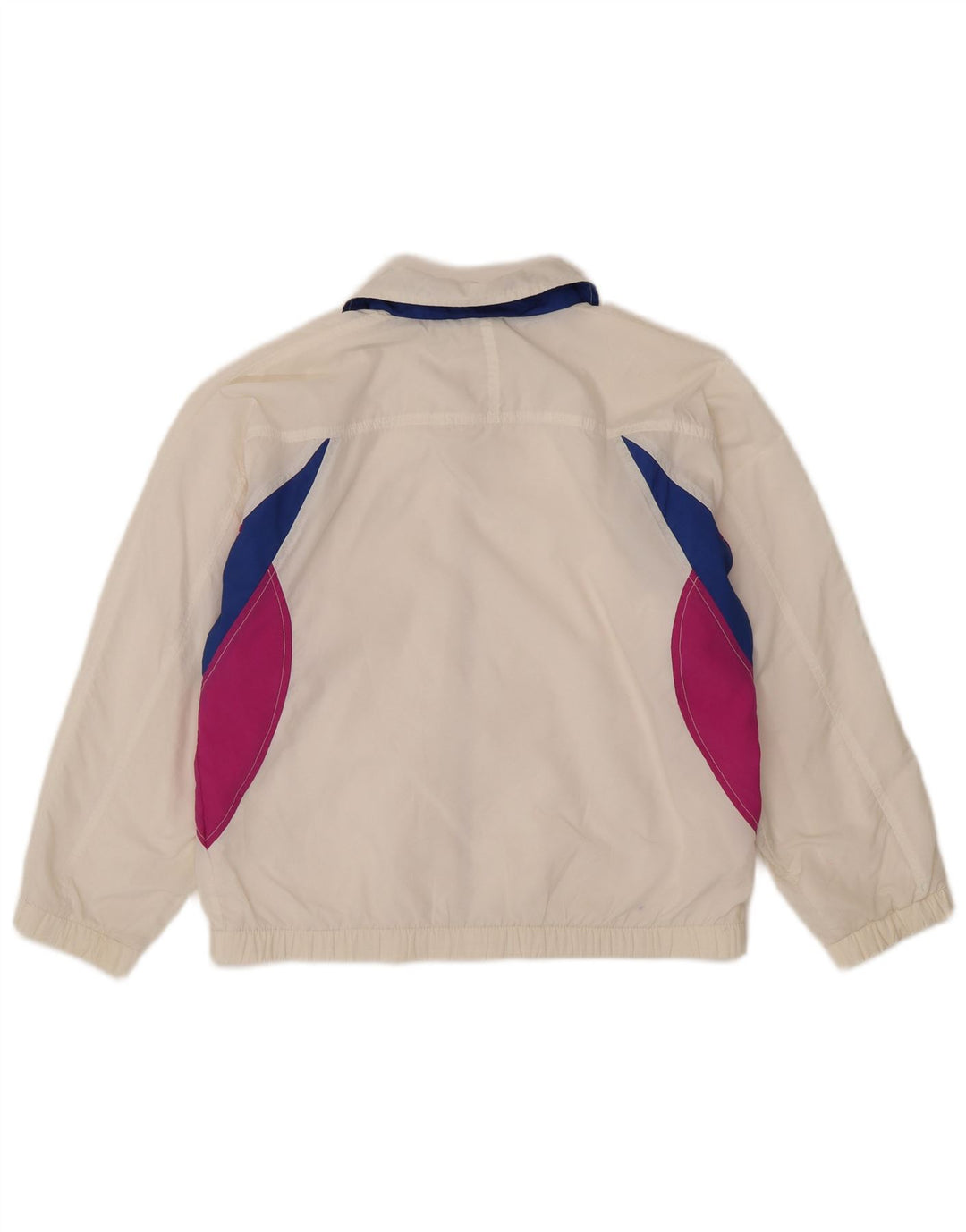 Ellesse Womens træningsdragt topjakke UK 14 Medium White Colourblock Nylon