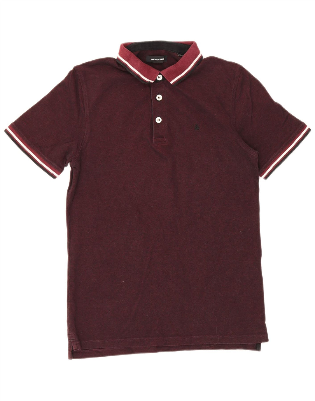 JACK & JONES Poloshirt til mænd Medium Bourgogne bomuld