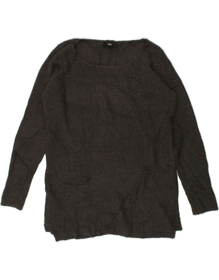 MOSSIMO Womens Boat Neck Jumper Sweater UK 20 2XL Grey Acrylic Vintage Mossimo and Second-Hand Mossimo from Messina Hembry 