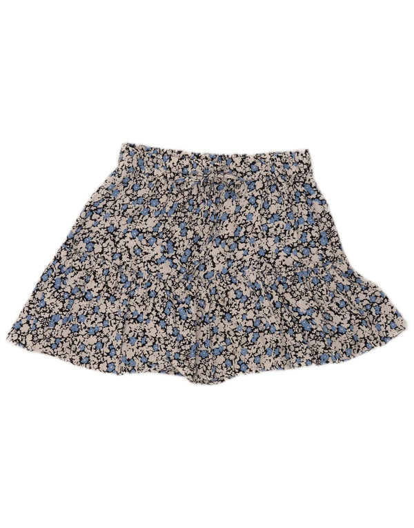 Zara Womens Hot Pants Small W26 Multicolored Floral Viscose
