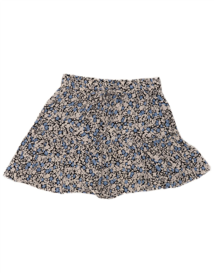 Zara Womens Hot Pants Small W26 Multicolored Floral Viscose