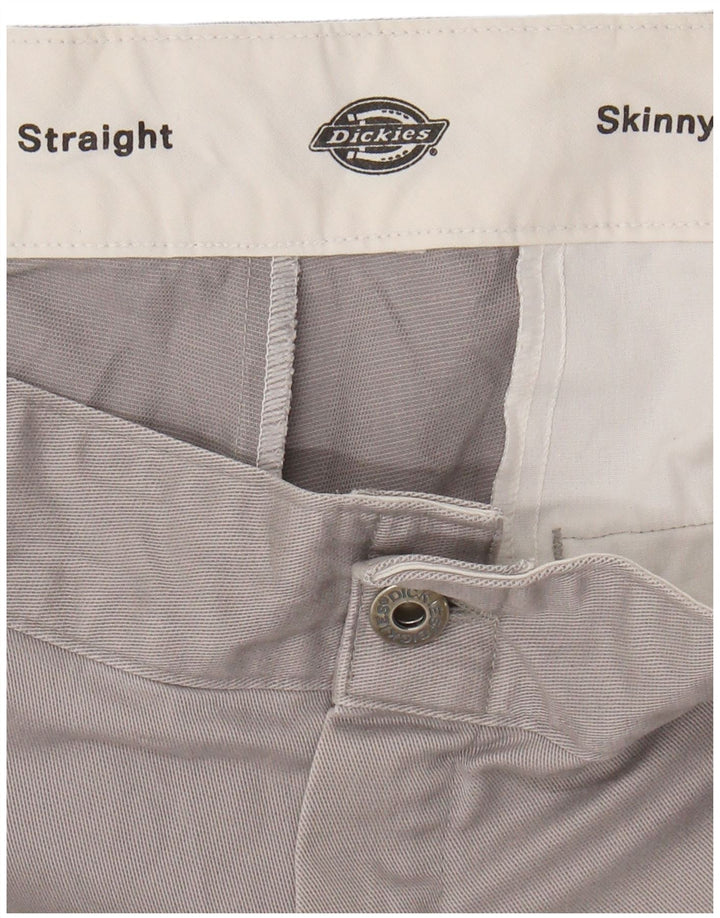 DICKIES Mens Skinny Straight Cargo Trousers W32 L29 Grey
