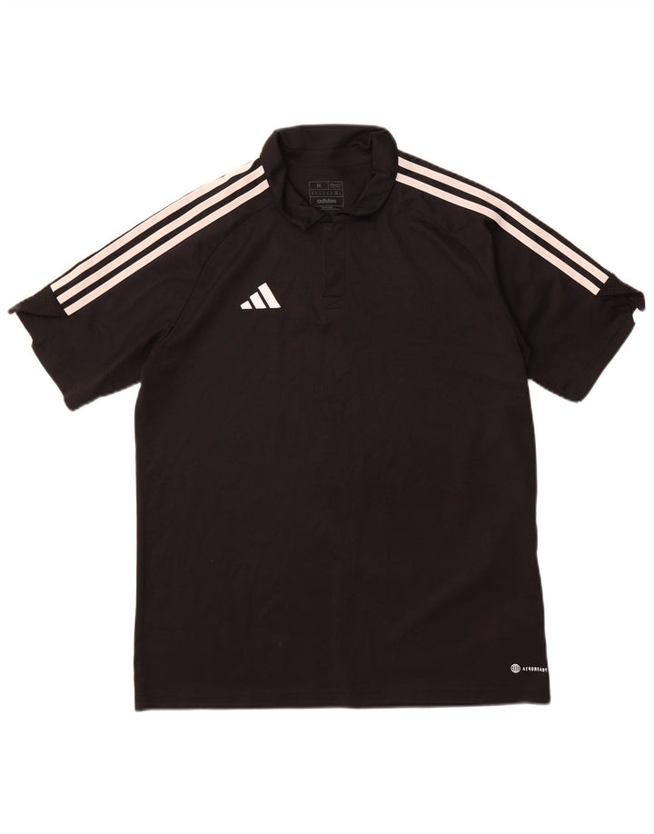 ADIDAS Herre Aeroready Regular Fit Polo Shirt Medium Black Polyester