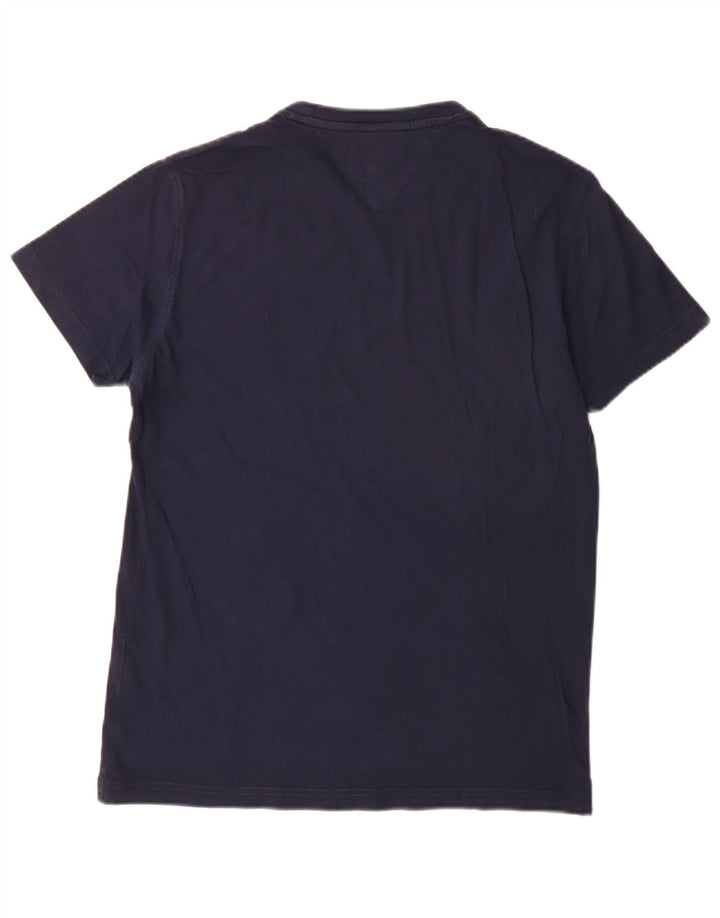Tommy Hilfiger Herre Regular T-Shirt Top Lille marineblå bomuld