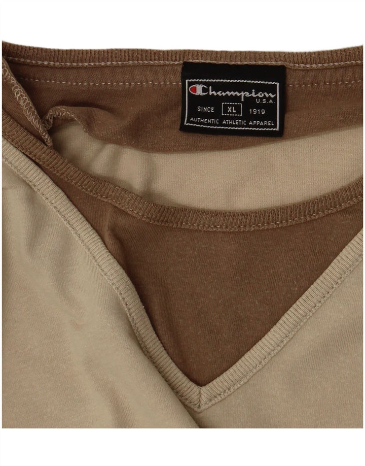 Champion Dame T-Shirt Top UK 18 XL Beige