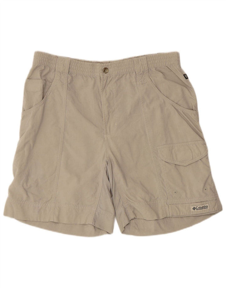Columbia Herre Cargo Shorts Medium W32 Beige Nylon