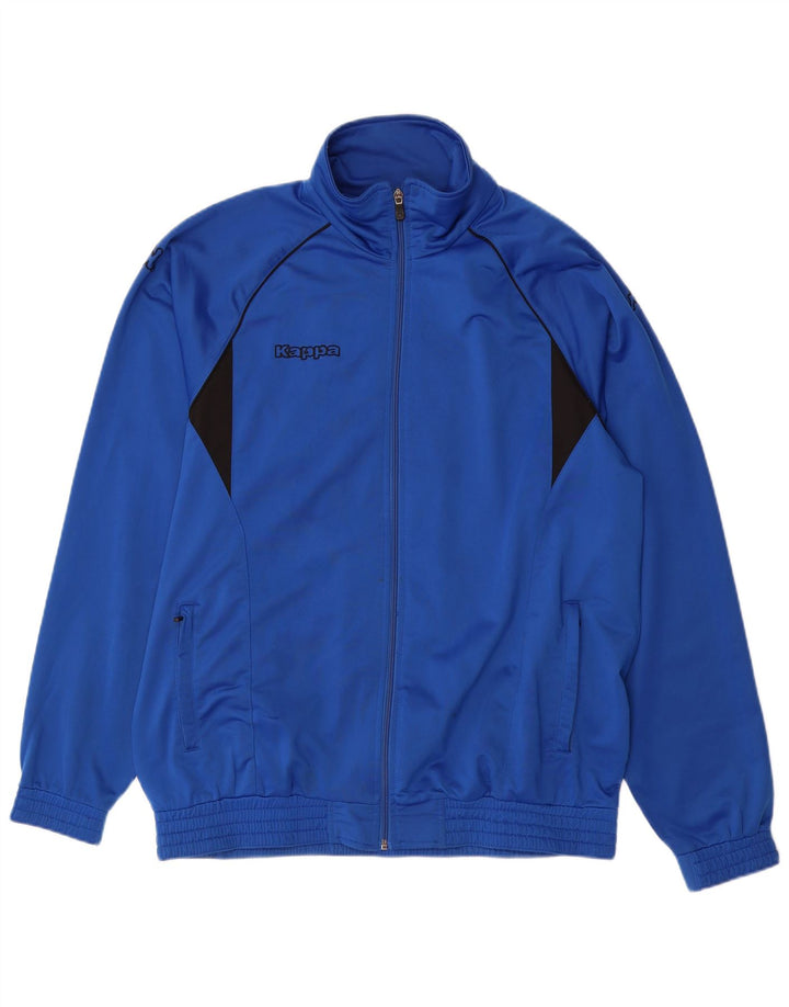 KAPPA Træningsdragt til mænd Topjakke XL Blå Colourblock Polyester