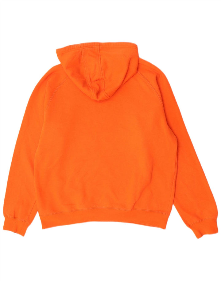 Kappa grafisk hættetrøje til mænd, stor orange bomuld