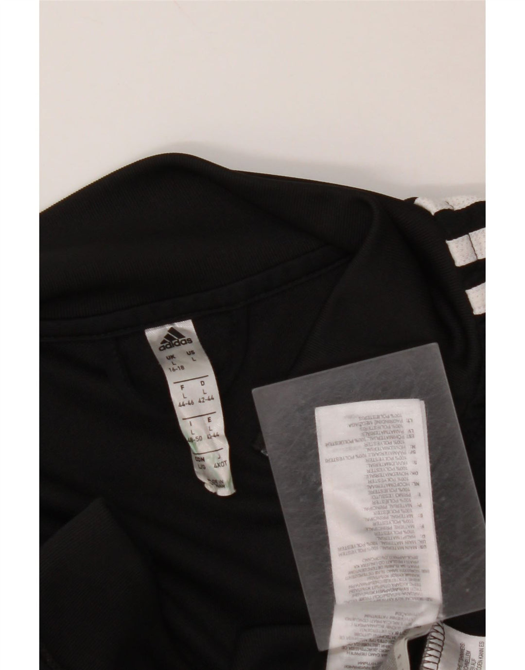 ADIDAS Dame Climalite træningsdragt topjakke UK 16/18 Large Black