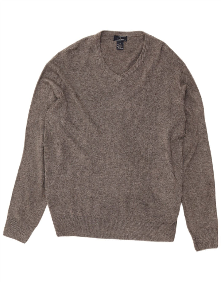 Dockers Herre V-hals sweater Stor Grå Akryl