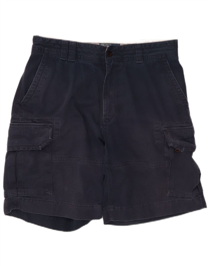 POLO RALPH LAUREN Herre Cargo Shorts W34 Large Navy Blue Bomuld