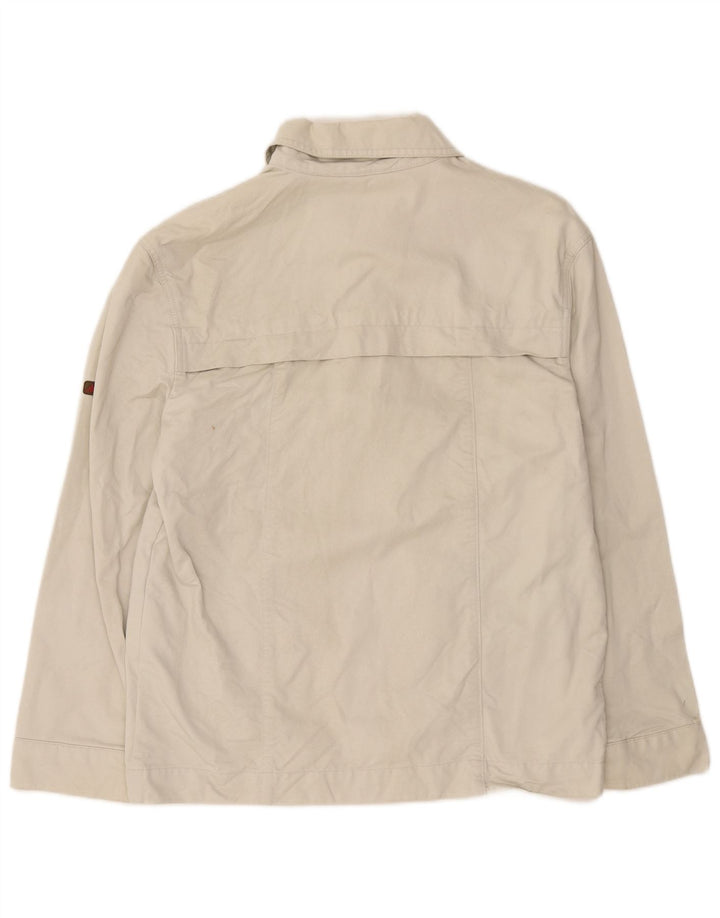 Kappa Herre Bomber Jacket UK 40 Stor Beige Bomuld