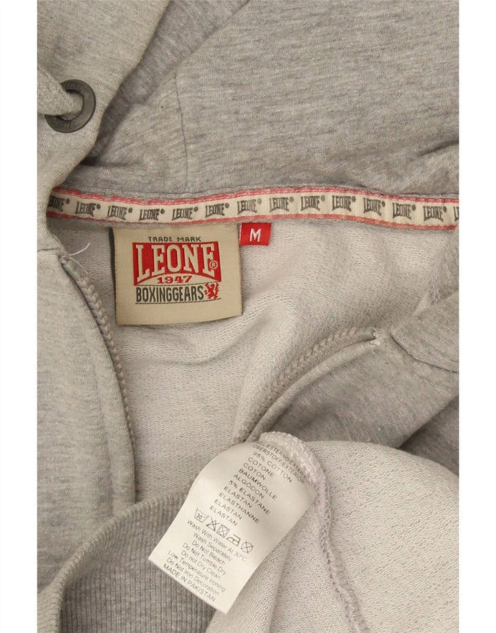 Leone Dame Hættetrøje Sweater UK 12 Medium Grey Bomuld