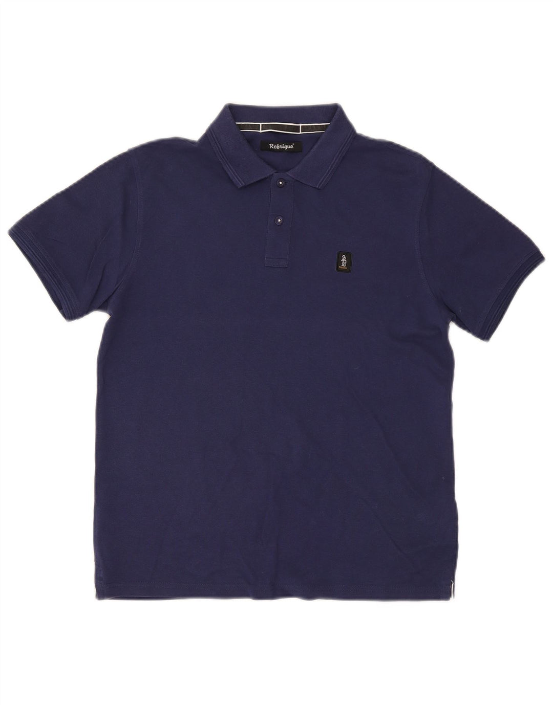 Refrigue herre poloshirt lille marineblå bomuld