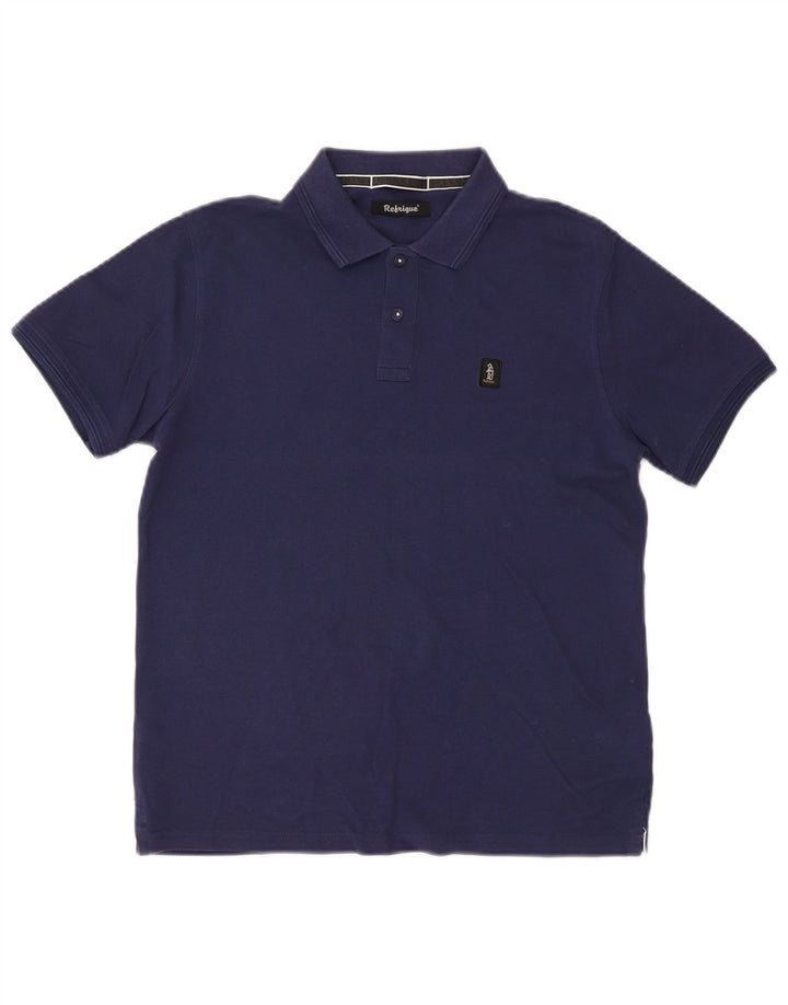 Refrigue herre poloshirt lille marineblå bomuld